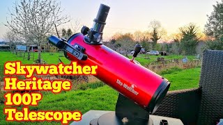 Skywatcher Heritage 100P Tabletop Windowsill Telescope With Dobsonian Mount Unboxing amp Review [upl. by Allyson]