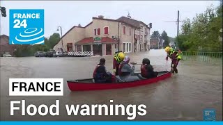 Floods hit parts of Northeastern France • FRANCE 24 English [upl. by Llednik]