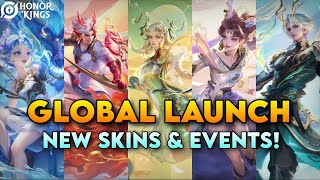 HOK GLOBAL LAUNCH FREE SKINS amp UPCOMING EVENTS  Honor of Kings Global [upl. by Audri178]