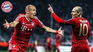 Old Trafford Wembley or Bernabeu  All Champions League Goals of Arjen Robben  FC Bayern [upl. by Signe785]