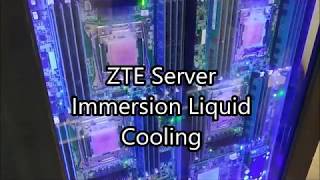 ZTE Server Immersion Liquid Cooling at MWC 2018 [upl. by Premer703]