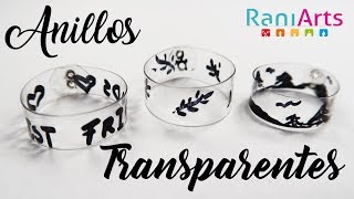 ANILLOS TRANSPARENTES  DIY  FÁCIL [upl. by Lyman]