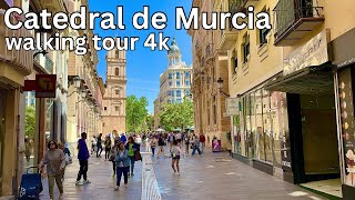 4K Murcia City Region of Murcia Spain  Midday City Life WalkingTour 2024  costa del sol tour [upl. by Lindley628]