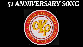 ALPHA KAPPA RHO 51 ANNIVERSARRY SONG  MABZ ONE  AKRHO NG MINDORO [upl. by Prestige]