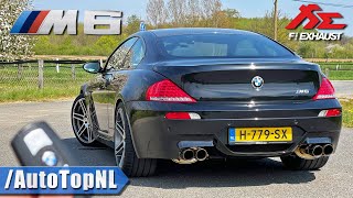 BMW M6 V10 E63 REVIEW on AUTOBAHN NO SPEED LIMIT by AutoTopNL [upl. by Tessi]