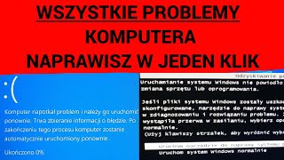 Napraw WSZYSTKIE PROBLEMY z uruchamianiem i pracą Windowsa  NIEBIESKI CZARNY ekran lub inne BŁĘDY [upl. by Pernell]