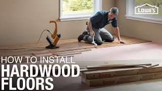 Learn How to Install Hardwood Floors  DIY Projects [upl. by Llenreb]