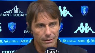 Antonio Conte intervista postpartita EmpoliNapoli 01 quotStiamo costruendo una base solidaquot [upl. by Yllah]