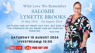 The Funeral Service of Salomie Brooks LIVE from Bethelsdorp UCC [upl. by Torrell]