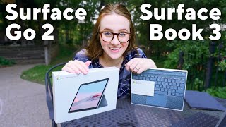 NEW Microsoft Surface Go 2 amp Surface Book 3 [upl. by Rosco]