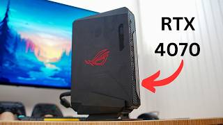 The Worlds SMALLEST RTX 4070 Gaming PC  ASUS ROG NUC 970 Review [upl. by Eylrac]