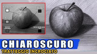 Il chiaroscuro a Tratteggio Incrociato  Tutorial Disegno [upl. by Nonek]