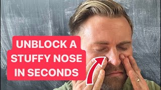 How to UNBLOCK a STUFFY NOSE in SECONDS [upl. by Natye]