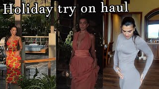 Holiday Clothes Try On Haul  What I Wore On Vacation [upl. by Marillin]