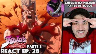 POLNAREFF VS DEUS ANÚBIS React JoJos Bizarre Adventure Parte 3 EP 28 [upl. by Leugimsiul]