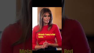 Melania Trump in beautiful red outfits shorts melaniatrump donaldtrump firstlady love like [upl. by Oramlub769]