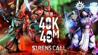 The Final Siren Space Marines vs Genestealer Cult in the 40k in 40m Sirens Call FInale [upl. by Etnomal]