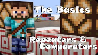 Redstone Basics  Repeaters And Comparators  Minecraft Tutorial [upl. by Nameerf]