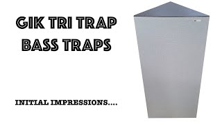 GIK TRI TRAP REVIEW  Acoustic Bass Traps for Corners and Small Rooms  Initial Impressions [upl. by Eidod]