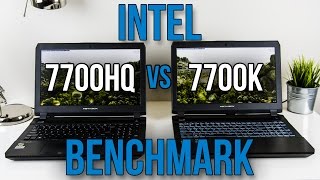 7700HQ vs 7700K  Laptop CPU Benchmarks [upl. by Icken]