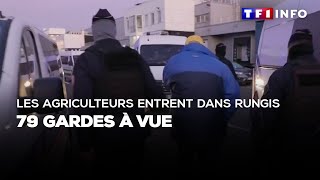 Les agriculteurs entrent dans Rungis  79 gardes à vue [upl. by Oiramal895]