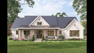 EXCLUSIVE MODERN FARMHOUSE PLAN 00900326 WITH INTERIOR [upl. by Danita]