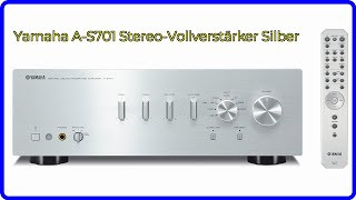 BEWERTUNG 2024 Yamaha AS701 StereoVollverstärker Silber WESENTLICHE Einzelheiten [upl. by Enalb]