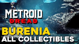 Metroid Dread Burenia All Collectible Locations 100 Items All Missile Tanks Energy Tanks [upl. by Rotce336]