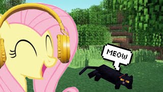 Fluttershy plays Minecraft [upl. by Philender]