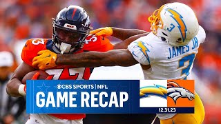 Broncos ELIMINATED from Playoffs DESPITE win over Chargers  Game Recap  CBS Sports [upl. by Dodge]