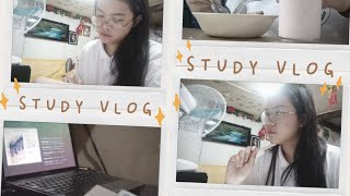 Study Vlog 1 • medtech student online class lab work etc • Life with Lhoraynn [upl. by Nuhsyar888]