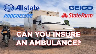 How To Get Insurance For Your Ambulance Conversion Lets Find Out  Watch Newer UPDATE Video [upl. by Riordan877]