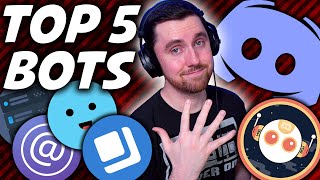 Top 5 DISCORD BOTS You NEED In Your Discord Server [upl. by Annairba]