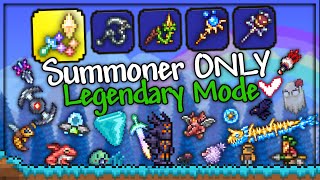 Can I Beat Terraria Legendary Mode SUMMONER ONLY For The Worthy [upl. by Nlocnil]