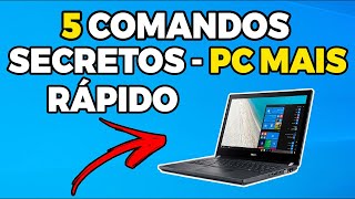 5 COMANDOS PARA DEIXAR O PC MAIS RÁPIDO E OTIMIZADO [upl. by Christiana]