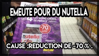 BAGARRE POUR DU NUTELLA EN PROMO A INTERMARCHE [upl. by Barr]