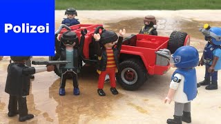 Playmobil Polizei Feuerwehr Krankenwagen  Autodiebe auf der Flucht  Leo Langfinger Kinderfilm 4K [upl. by Aziza]