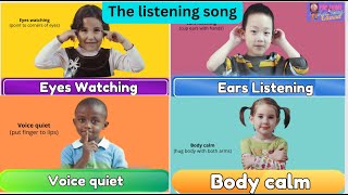 The Listening Song for Transitioning With a Second Step Posters PDF [upl. by Neira]