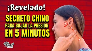 ¡SECRETO CHINO PARA BAJAR LA PRESIÓN ARTERIAL EN 5 En MINUTOS sin PASTILLAS [upl. by Nylazor]