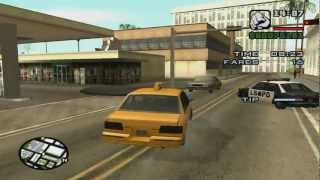 GTA San Andreas 50 taxi fares in a row without PaintampSpray [upl. by Dominy]