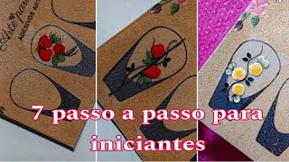 7 passo a passo de adesivos de unha para iniciantes [upl. by Nenney]