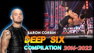 WWE The Baron Corbin Deep Six Compilation 20162022 [upl. by Henarat]