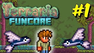 Terraria FUNCORE 3 Part 1  Feat KyleFish64 Jamie amp Liam [upl. by Paviour30]