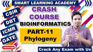 PhylogenyCrash course on BioinformaticsPart11CSIRNETGATEDBTICMR [upl. by Uthrop302]