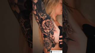 Beautiful FEMALE ARMPIT Tattoo By Artist ossianstarajtattoo [upl. by Wun]