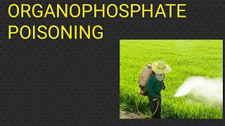 Organophosphate poisoning forensic OP  aging  mechanism  diagnosis  symptom [upl. by Mikael]