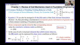 Foundation EngineeringChapter1 Review of Soil Mechanics Part18StressDilatancy Theory ﻿Example [upl. by Eisdnyl385]