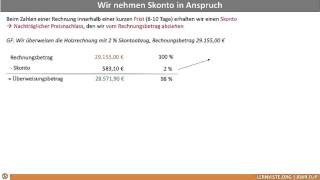 826 Skonto vom Lieferanten verbuchen [upl. by High632]