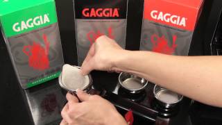 Gaggia Expert Tip How to use Gaggia Espresso Machines Filter Baskets [upl. by Novj704]