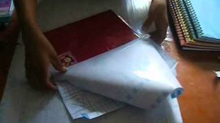 Como forrar cuadernos CON PAPEL CONTAC 2 xjara [upl. by Niamart]